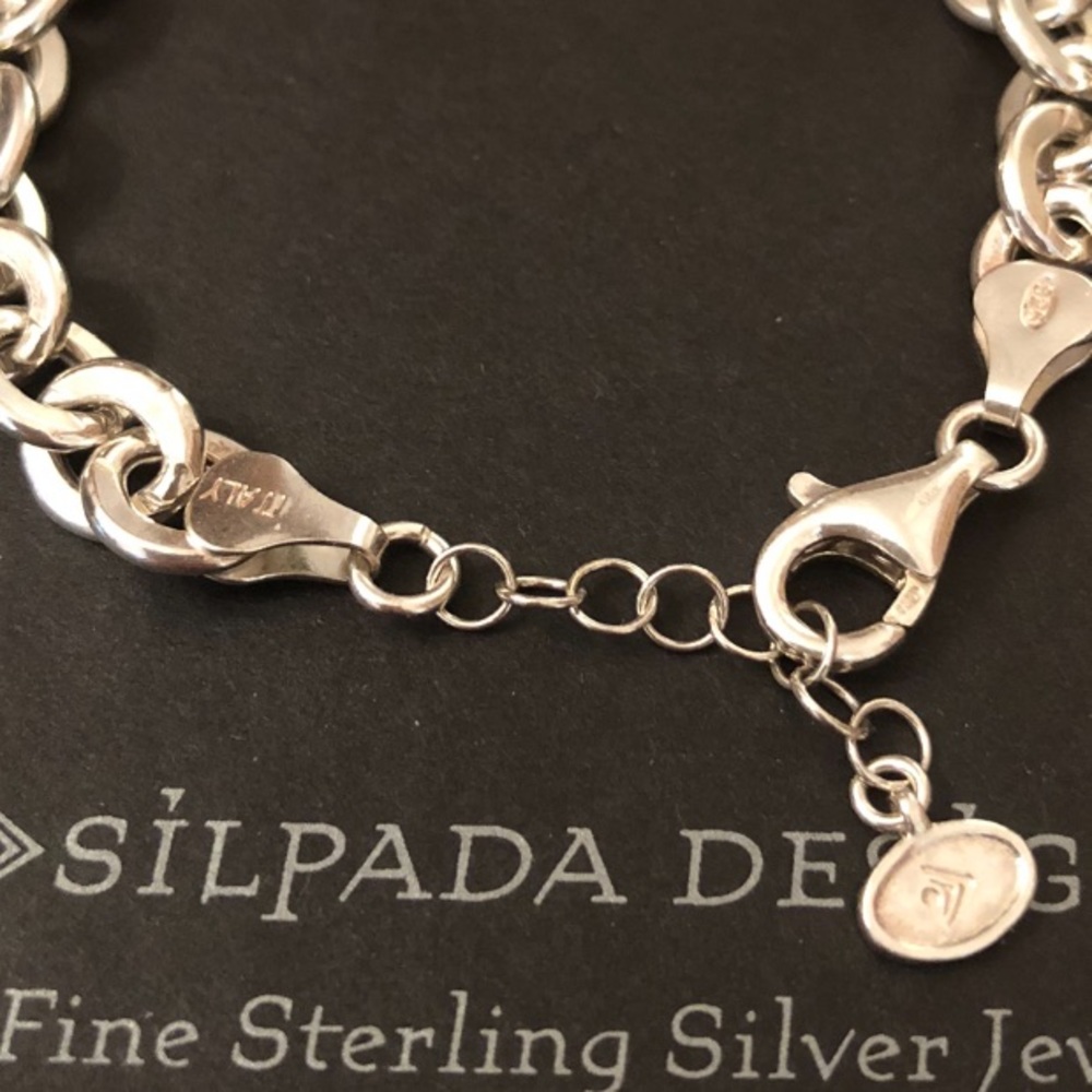 Silpada Sterling Silver Link Bracelet B3414 - Picture 7 of 8